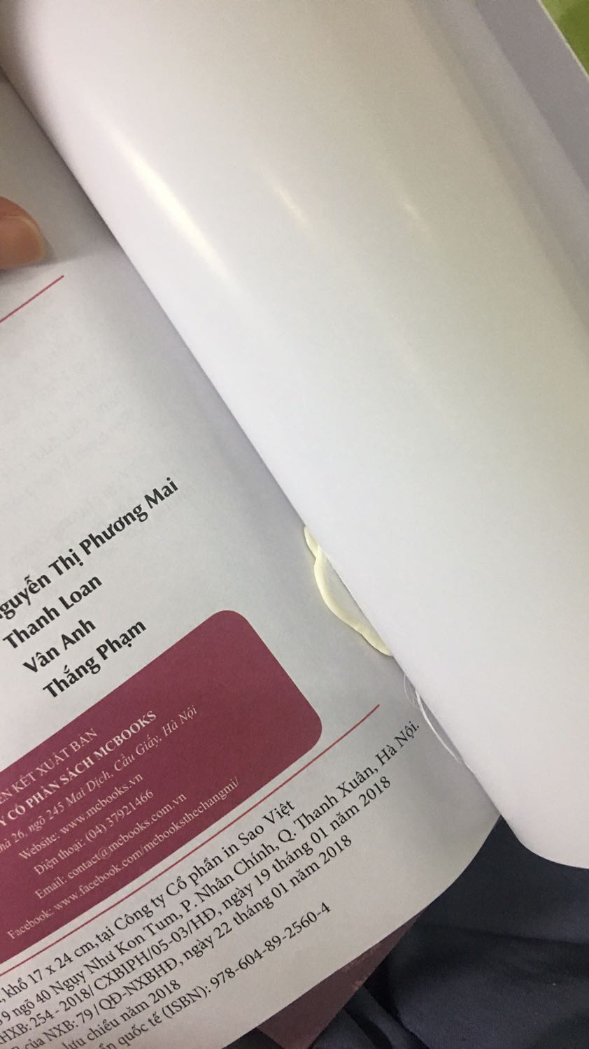 Quyển sách đang đẹp tự nhiên có vết keo ?
Mình săn sale giá chỉ còn gần 120k vì đc mã giảm giá ??