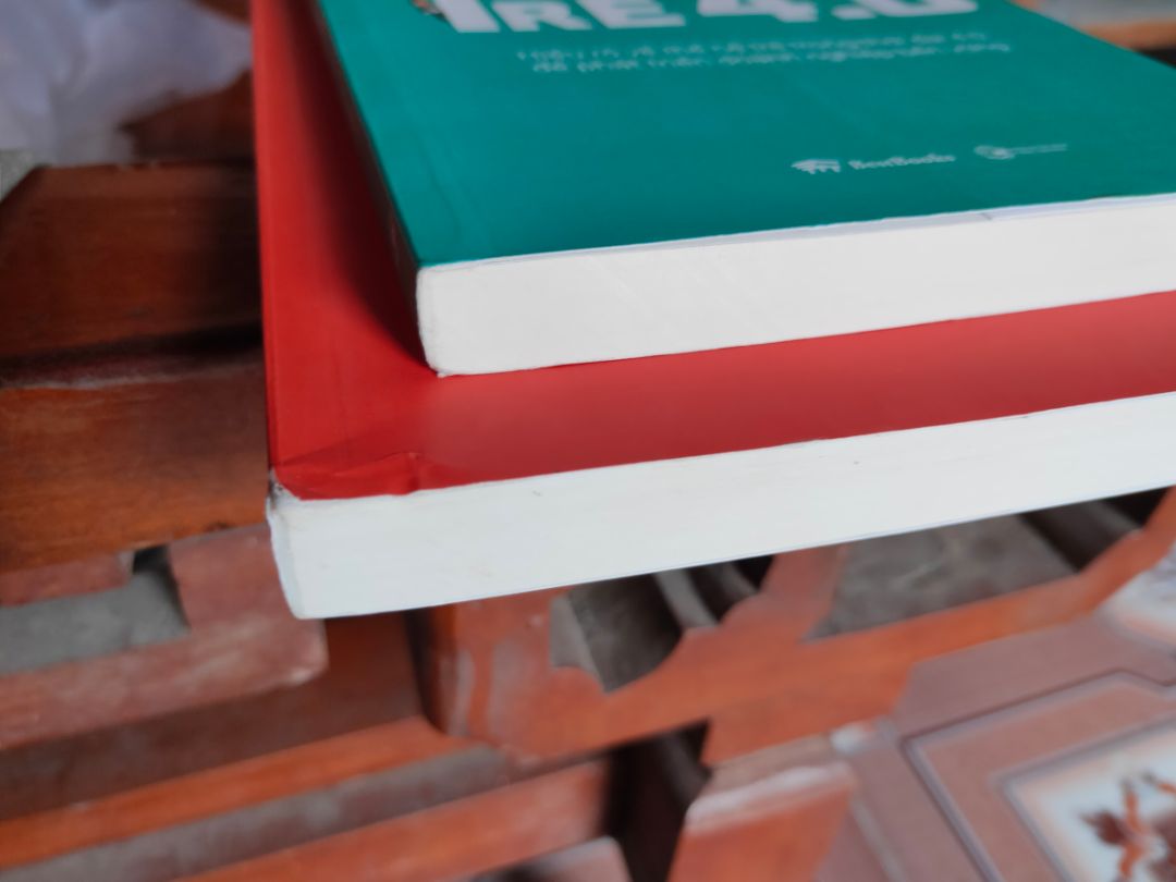 sách nhìn cũ. gáy sách bị rách nữa. bìa sách bị hỏng phần góc. phía sau sách có chỗ có dấu hiệu bóc dán lâu ngày. nói chung là hơi thất vọng ạ :(((