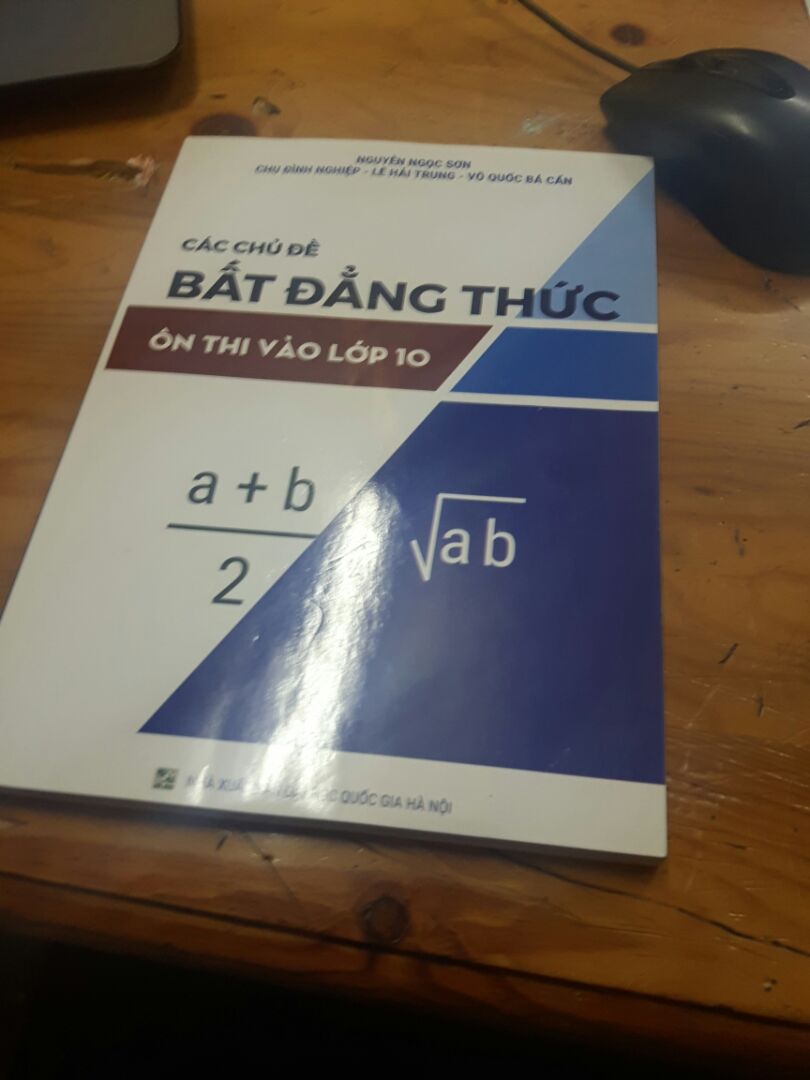sách của thầy nghiệp khá hay..có nhiều dạng và phương pháp giải bất đẳng thức cơ bản.Nhưng bất tiện là bài tập kèm vs lời giải nên khó làm. còn phần bài tập tự luyện thì hơi ít.