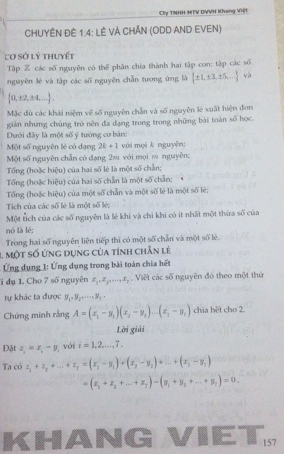 Về hình thức sách còn mới, đẹp, chất lượng cao. Về nội dung, sách mô tả phần lớn kiến thức tổng quát về số học ( của thầy Văn Phú Quốc )