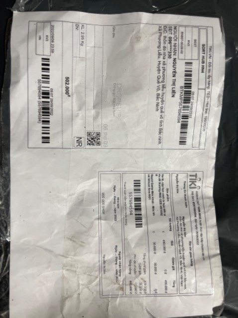 Giao hàng không đúng đơn đặt hàng