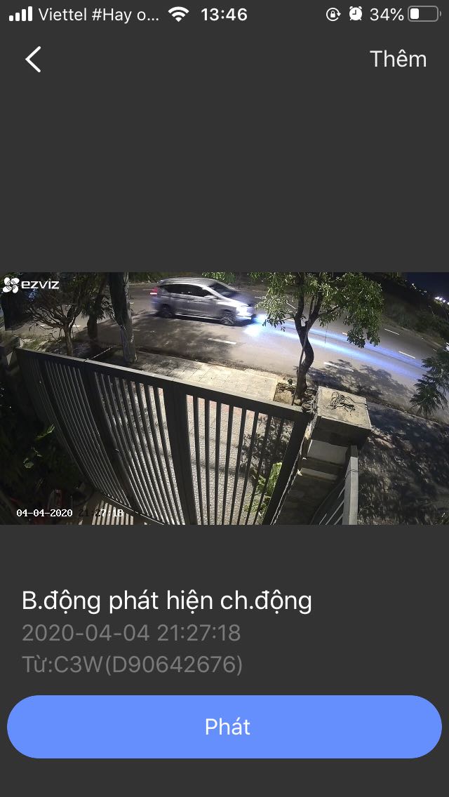 Cảnh báo khu vực có chuyển động không đúng. Không có chuyển động trong khu vực định sẵn cũng báo. Mặt dù đã hạ mức độ nhạy xuống mức thấp nhất.