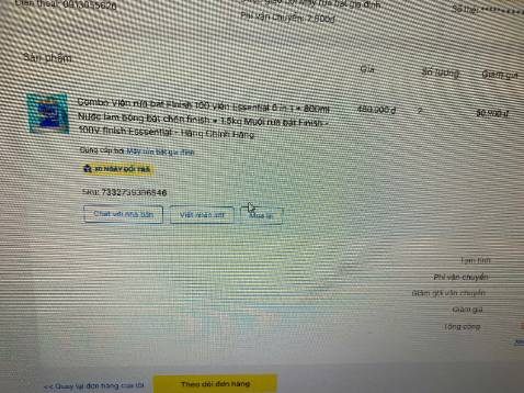3 sản phẩm nhưng gửi 1 sản phẩm. gửi chat cho nhà bạn nhưng không thấy phản hồi