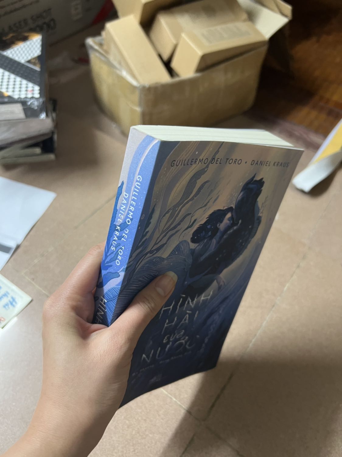 Truyện bìa đẹp, nội dung truyện kể về nội tâm những con người có liên quan đến Thần Mang Cá nên hơi bị dàn trải và rời rạc quá, dù tất cả đều có chút liên quan đến nhau. Dịch giả giữ nguyên những từ địa phương và có chú thích cuối trang mình nghĩ là để giữ nguyên văn phong nhưng việc đang đọc rồi lại tìm chú thích khiến cảm xúc đọc truyện đôi khi bị ngắt quãng.