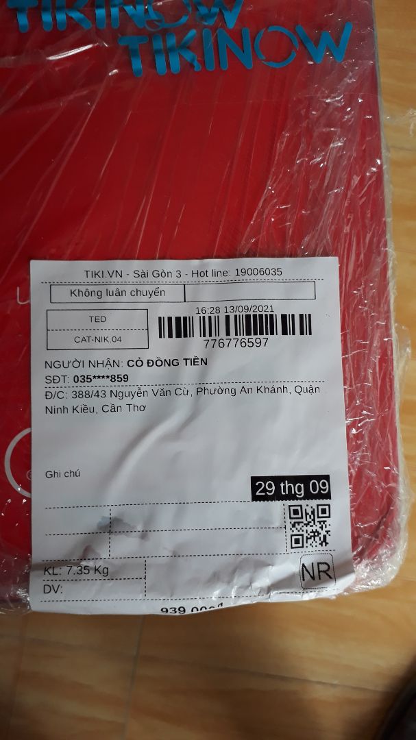 mới đặt hôm thứ 2 mà nay thứ 4 nhận dc rồi nghe tiki giao tới 29/9 nhưng nhận sớm ko tưởng thích ghê, thấy cũng ok nướng mẻ khoai đầu tiên vì bấm 15' nên vừa chín tới sẽ thử tiếp tục các món ,độ bền còn chờ thời gian nhưng cũng cho shop 5sao về độ nhanh nhẹn của shop và vui vẻ của shiper,còn làm phiếu bảo hành lay hoay miết cũng chưa dc gọi tổng đài ko bắt máy nhờ tiki hổ trợ phần này mới đặt hôm thứ 2 mà nay thứ 4 nhận dc rồi nghe tiki giao tới 29/9 nhưng nhận sớm ko tưởng thích ghê, thấy cũng ok nướng mẻ khoai đầu tiên vì bấm 15' nên vừa chín tới sẽ thử tiếp tục các món ,độ bền còn chờ thời gian nhưng cũng cho shop 5sao về độ nhanh nhẹn của shop và vui vẻ của shiper,còn làm phiếu bảo hành lay hoay miết cũng chưa dc gọi tổng đài ko bắt máy nhờ tiki hổ trợ phần này