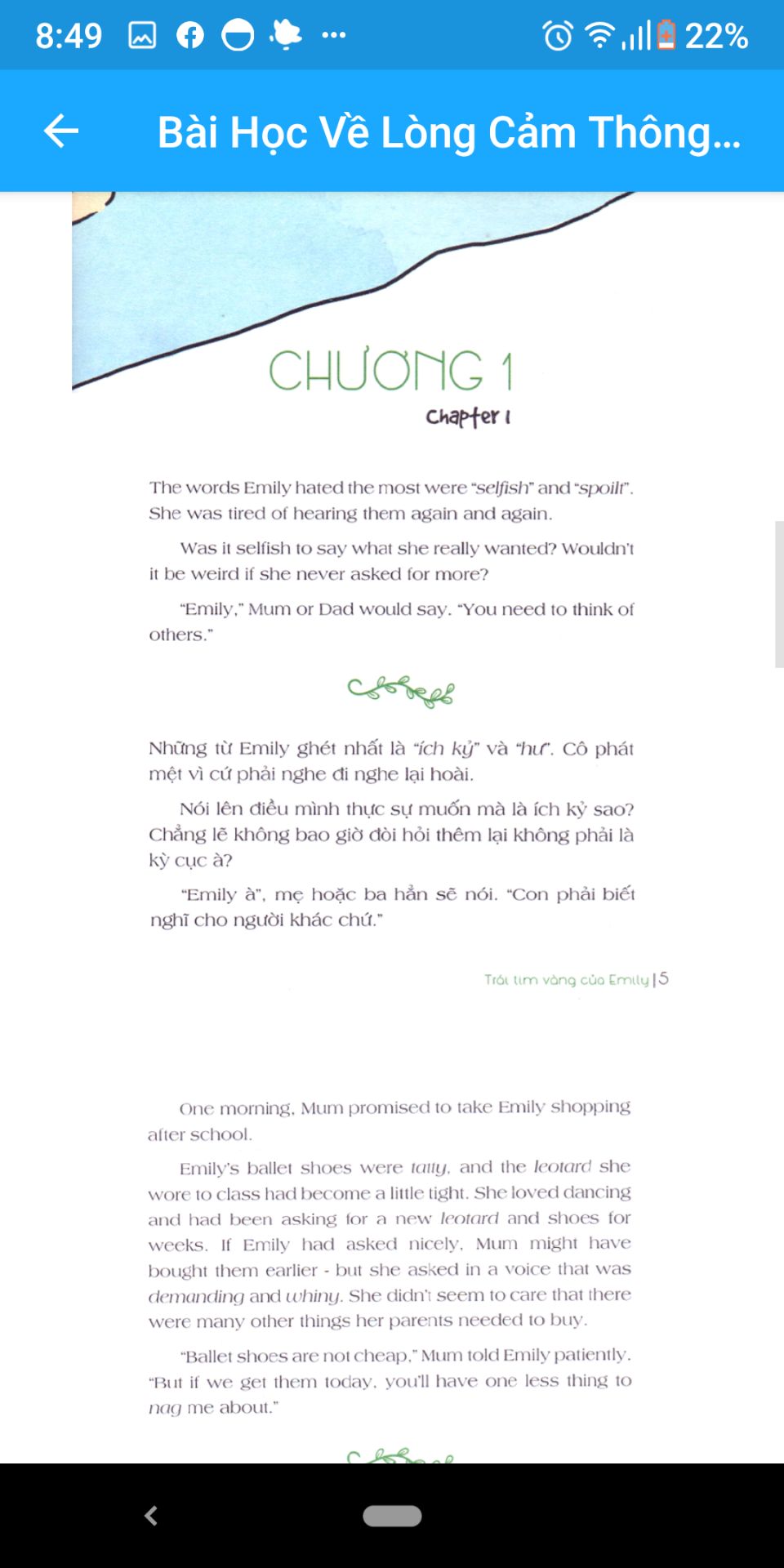 truyện song ngữ nhé, phù hợp cho bé  học tiếng Anh!