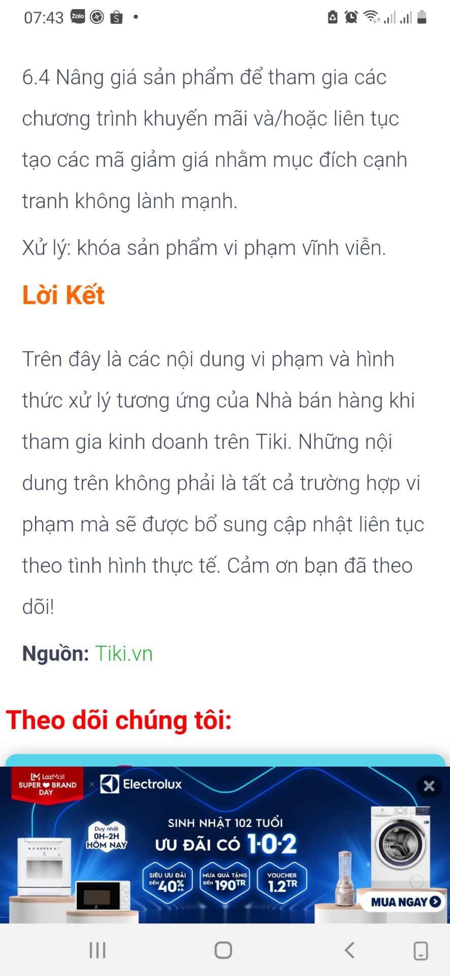 Theo ông Trần Ngọc Thái Sơn, nhà sáng lập kiêm Giám đốc điều hành Tiki, giá trị cốt lõi ‘Vì khách hàng’ chính là động lực để Tiki nghiên cứu và thực hiện các dịch vụ giúp tối đa hóa trải nghiệm cho khách hàng. Thế nhưng, TiKi hiện đang đi ngược lại quyền lợi của khách hàng khiến khách hàng có thể quay lưng bất kỳ lúc nào nếu như tình trạng này vẫn tiếp tục diễn ra? Tạo khuyến mãi ảo đến khi khách đặt thì hủy đơn, Tiki đang *** đảo lòng tin khách hàng trắng trợn
