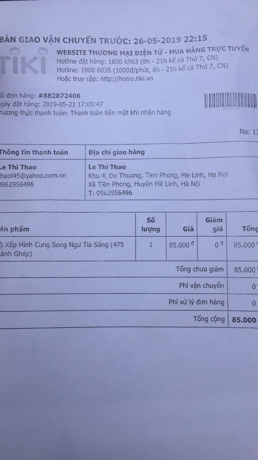 Ad cho mình hỏi chút với. Mình mua là 85k. Nhưng shipper thu của mình 106k. Shipper bảo là do app báo giá như vậy. Việc này xử lí ra sao ạ.