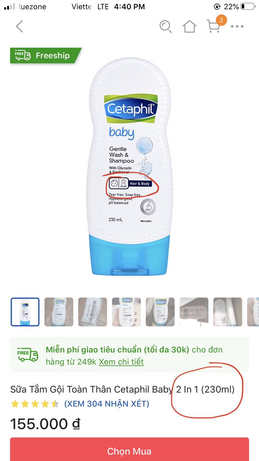 Mình đặt sản phẩm trên Tiki là tắm và gội (body & hair) 2 in 1, mà bên Tiki ship cho mình chỉ là sản phẩm tắm (body) thôi. Đã gọi lên Tiki để đổi, trả, nhưng mà lần 2 nhận sản phẩm cũng vẫn là tắm (body) thôi. Khâu đổi trả sản phẩm bên Tiki làm ăn cẩu thả quá.