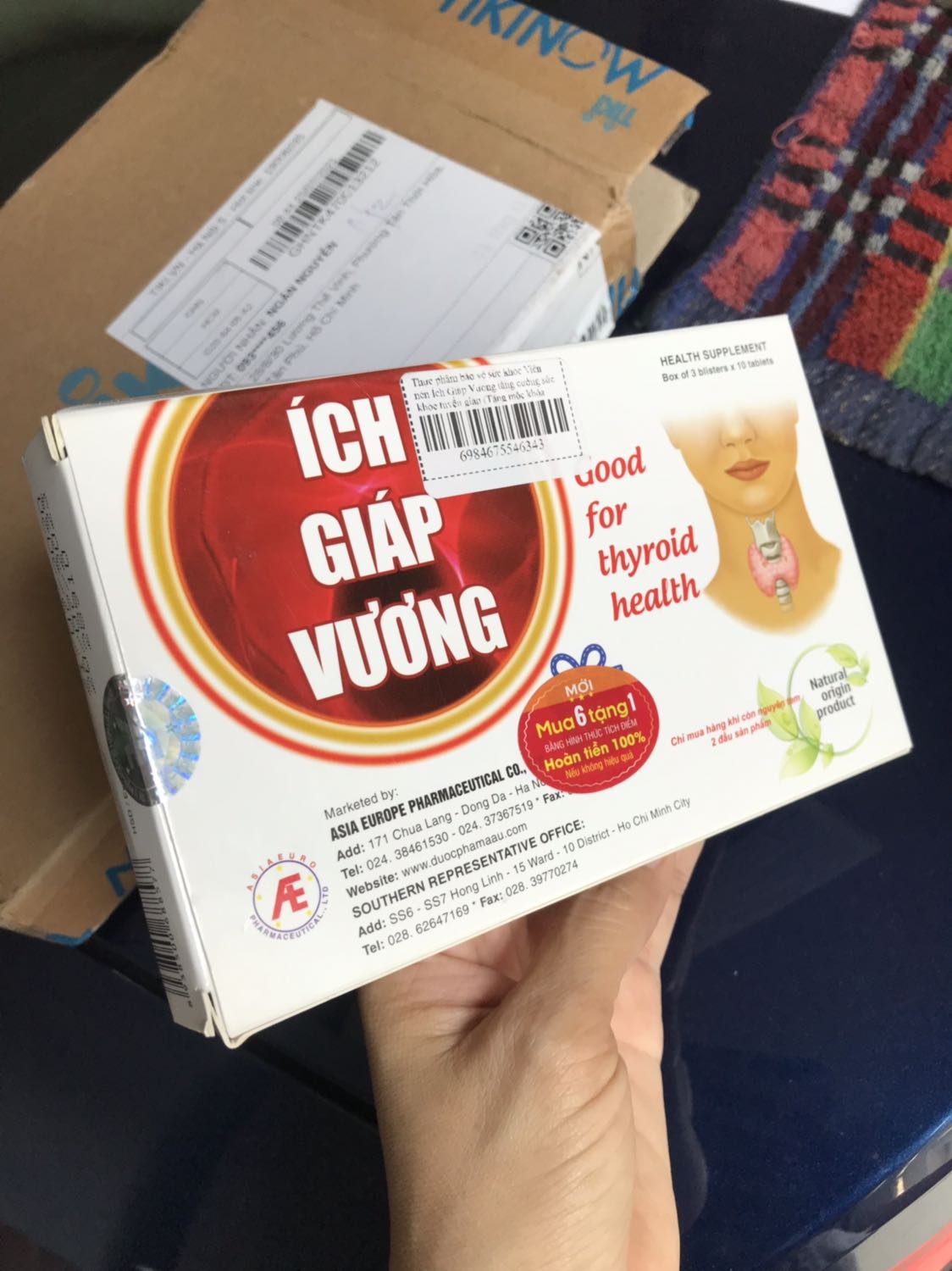 Đóng gói kỹ
Giao đủ 3 vĩ trong 1 hop 
Tuy giao chậm so voi dự kiến nhiều ngày, nhưng do dịch nên thông cảm cho Shop