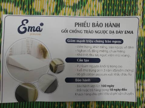 Mẹ mình cứ kêu nằm kiểu này sẽ thiếu máu lên não, thuyết phục mãi cũng chịu nằm thử mấy hôm và chẳng có vấn đề gì xảy ra ca. Mẹ mình còn bị huyết nữa nhé, bạn nào có người thân bị tương tự thì có thể yên tâm sử dụng. Gối như mô tả, có bảo hành đàng hoàng, Tiki đóng hàng rất cẩn thận và giao hàng nhanh. Great!