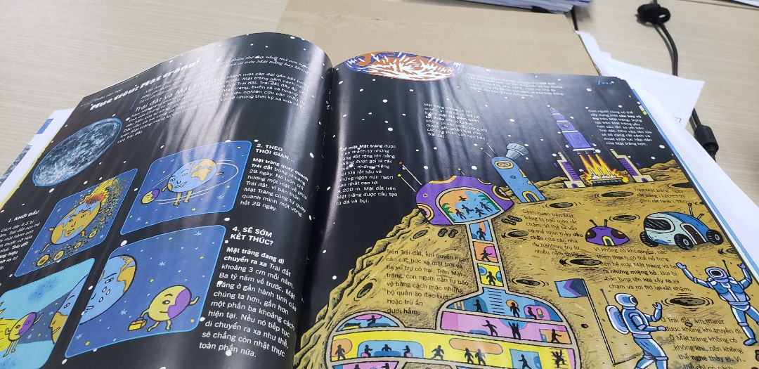 Giao hàng nhanh. Nội dung và cách trình bày phù hợp với lứa tuổi của trẻ, thông tin phong phú.
nhiều trang bị nhăn, giống như do bị ướt trước đây. có chỗ bị bong gáy (hình chụp). Tiki cần kiểm tra hàng kỹ.