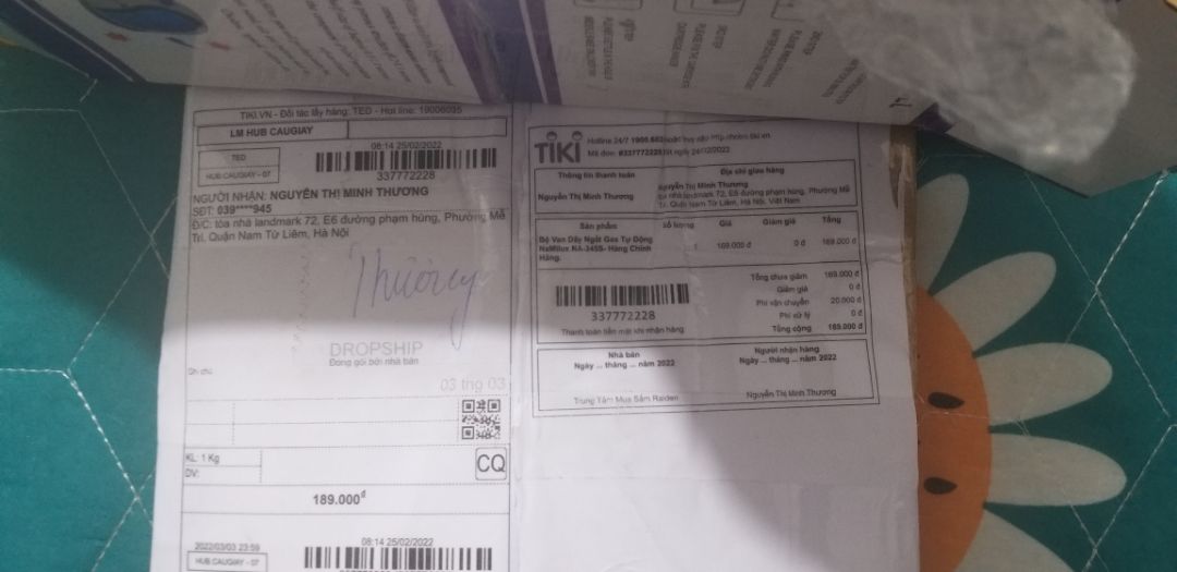 shop giúp mình đổi lại hàng. mình mua van gas chứ ko mua cục lọc nước.