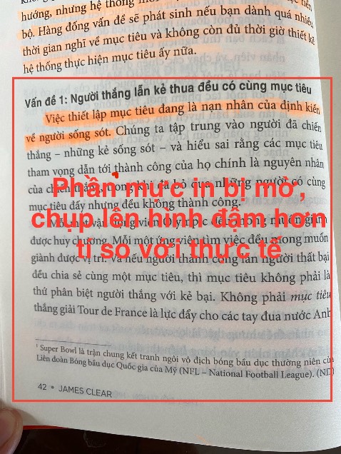 Nội dung sách bổ ích, bố cục rõ ràng. 
Nhưng chất lượng mực in không đều ở một số trang như trong hình, gây ảnh hưởng đến trải nghiệm người đọc.