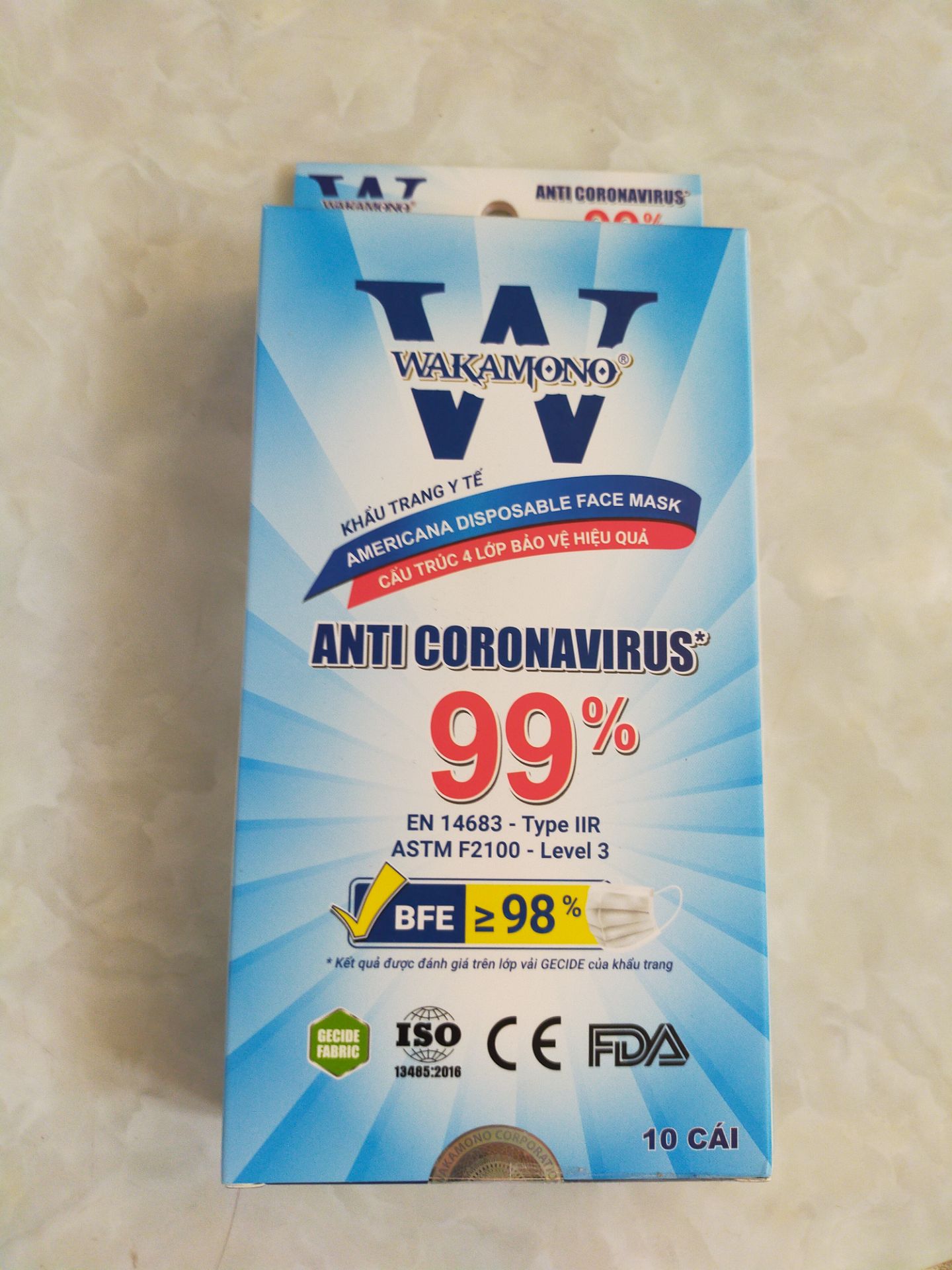 Sản phẩm chất lượng, như thông tin shop quảng cáo, tuy nhiên, đây là hộp 10cái nhé ae, đừng tưởng 50cái giống ngoài trợ mua rồi nhầm các bn nhé.