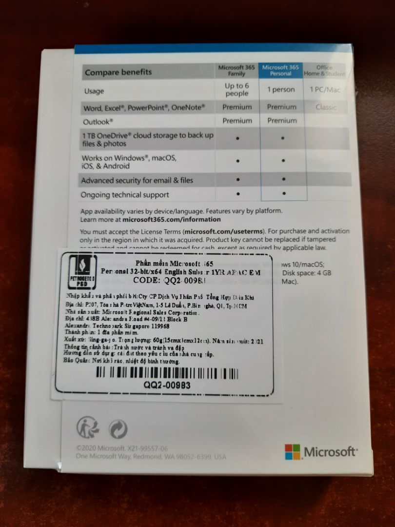 Đã sử dụng được bốn tháng. Rất lợi hại cho những ai xài bộ phần mềm văn phòng, đặc biệt có liên kết ổ đám mây lưu trữ khủng 1TB thuận tiện cho cv giữa cách máy tính khác nhau Đã sử dụng được bốn tháng. Rất lợi hại cho những ai xài bộ phần mềm văn phòng, đặc biệt có liên kết ổ đám mây lưu trữ khủng 1TB thuận tiện cho cv giữa cách máy tính khác nhau