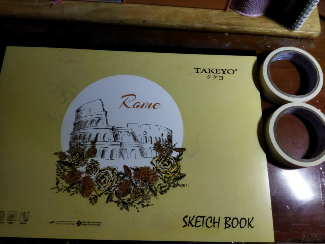 giấy màu ngà dày dặn, vẽ êm