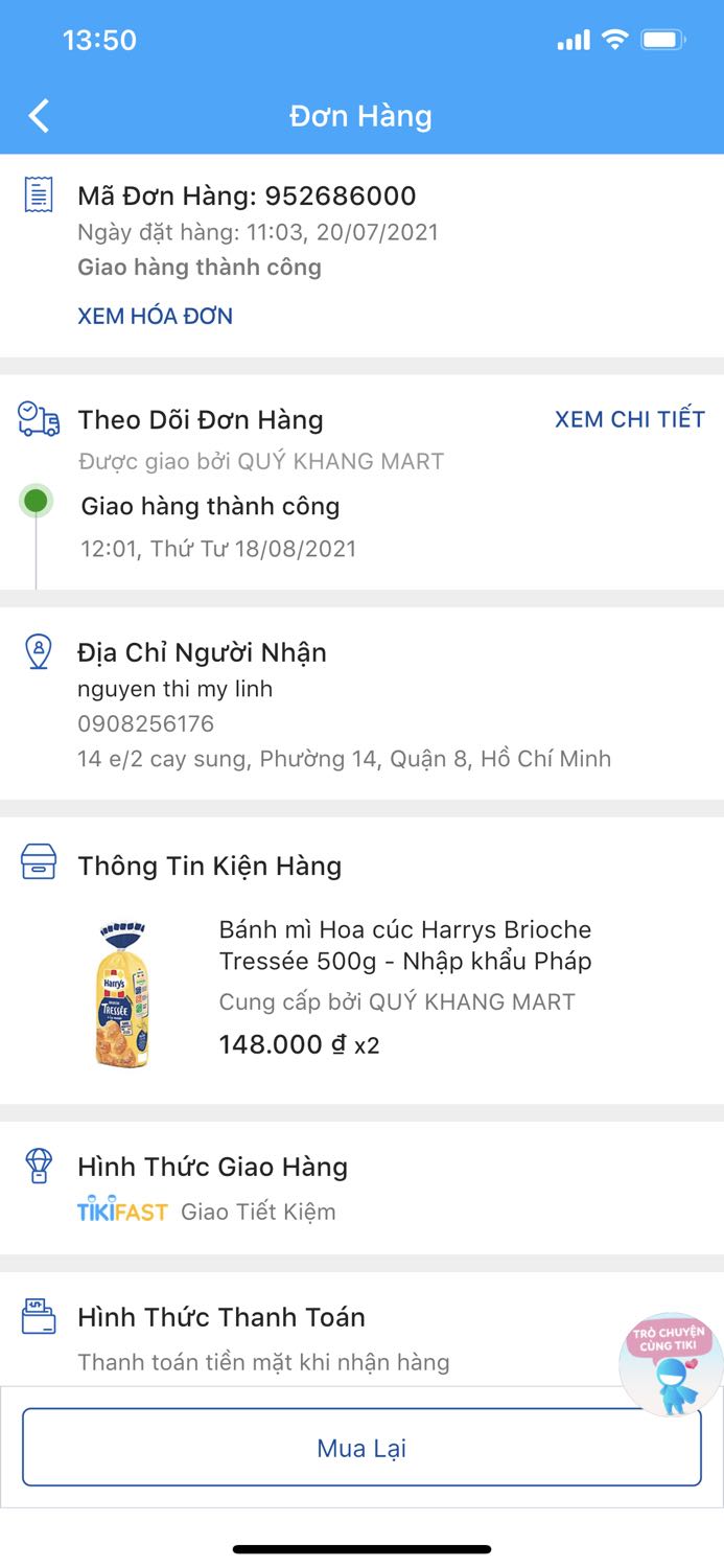 Bánh bị móc rồi 2 cái bị móc hết 18/8 giao hôm  nay 19/8 mở ra đã móc nhưng hạn sử dụng 24/8 2021