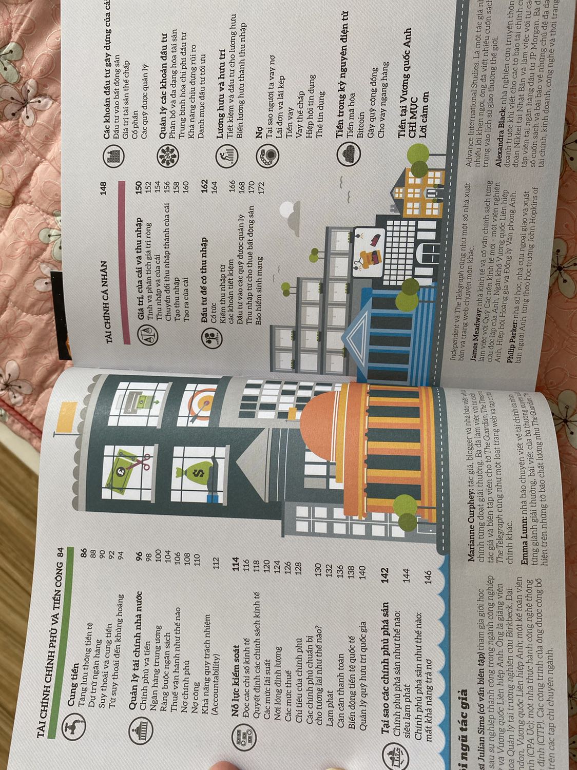 Rất hài lòng về chất lượng của sách, cả về độ đẹp và nội dung nữa. Đang học về Tài chính nên mình sẽ đánh giá dưới góc độ 1 sv kinh tế :))
1. Về cuốn How business works 
- nói rất kĩ về hoạt động trong 1 Doanh nghiệp, kinh doanh ntn, cấu trúc, hoạt động, nhân sự…
-Tài chính trong doanh nghiệp đó (Kế toán & Báo cáo tài chính, KPI…) nói chung kiến thức về Kế toán nói rất rất kĩ và chi tiết. 
-Bán hàng & Marketing (mkt hỗn hợp, pp mkt, outbound mkt…) rất đầy đủ và chi tiết về môn Marketing như trước đây mình đã học ở ĐH
- Vận hành & SX (Sx, quản trị, SP, chuỗi cung ứng) 

2. Về cuốn How Money Works
- Khái niệm, tiến hoá của tiền
-Các công cụ tài chính (Cổ phần, trái phiếu…), thị trường tài chính (sơ cấp, thứ cấp, tiền tệ, chứng khoán) -> Kiến thức viết kĩ y như hồi mình học môn Tài Chính-Tiền Tệ ở ĐH vậy :))
-Tài chính Chính phủ (Cung tiền, Lạm phát, chính sách…)
-Tài chính cá nhân (Đầu tư, lương hưu, nợ, tiền điện tử, Bitcoin…)
=> ĐÁNH GIÁ CHUNG 2 CUỐN : rất đáng mua, nhiều kiến thức rất chi tiết và bổ ích, đi sâu vào quá trình kinh doanh, tiền tệ nhưng ko có khó hiểu, trình bày logic, sơ đồ dễ hiểu, màu sắc bắt mắt dễ nhớ. Thật sự cảm thấy rất hạnh phúc khi mua được 2 cuốn sách này từ Nhã Nam.