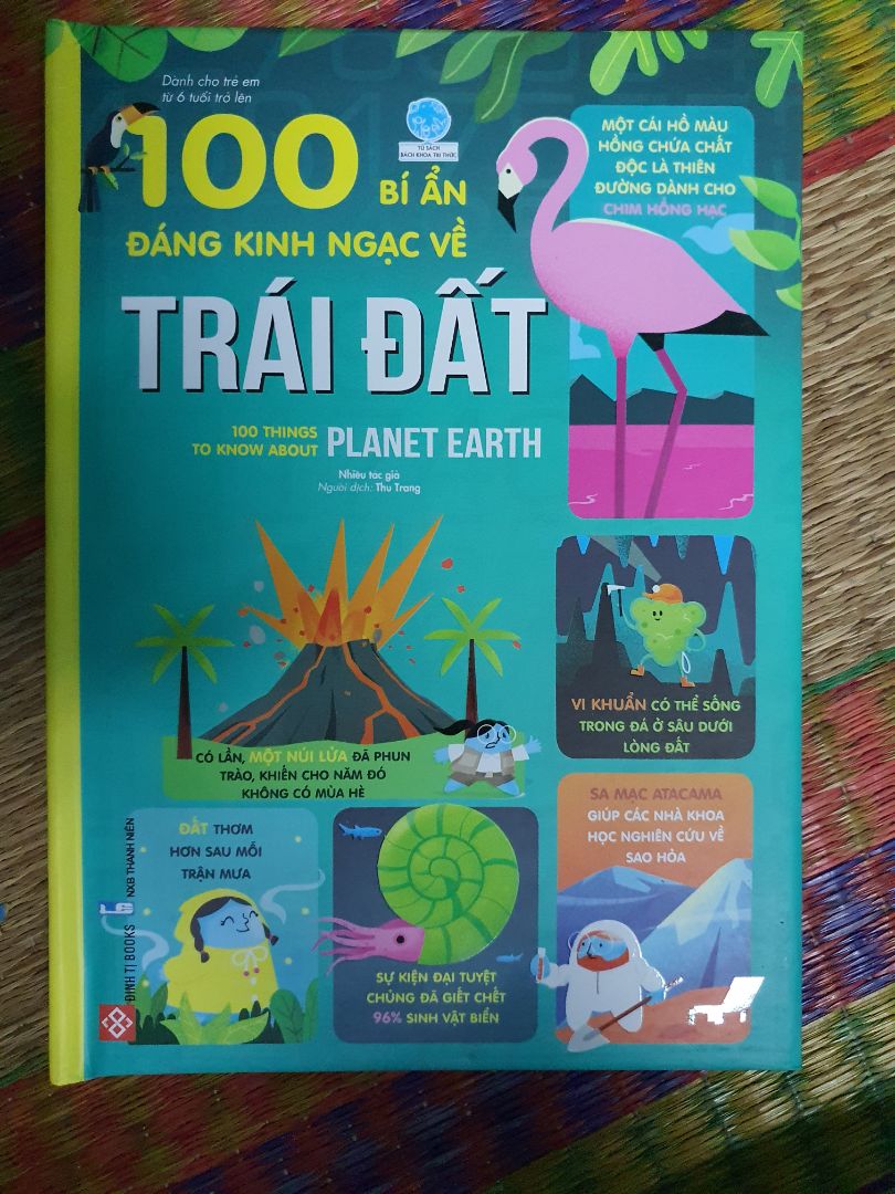 -Sách cung cấp kiến thức thú vị, độc lạ về Trái Đất hấp dẫn người đọc. 
- Không những dành cho trẻ em mà là cuốn tri thức mở rộng cho người lớn để nâng cao kiến trức. 
- Bìa cứng, in màu, tuy nhiên chưa phải giấy bóng.