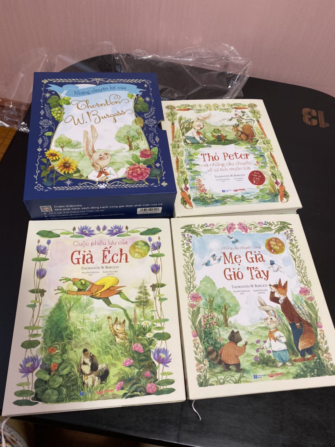 Bộ sách được đóng gói rất đẹp, hộp cứng dễ cất giữ. Mỗi quyển sách đều là bìa cứng, các trang sách in rất đẹp, font chữ rất đẹp. Nội dung hay.
Rất đáng tiền nha