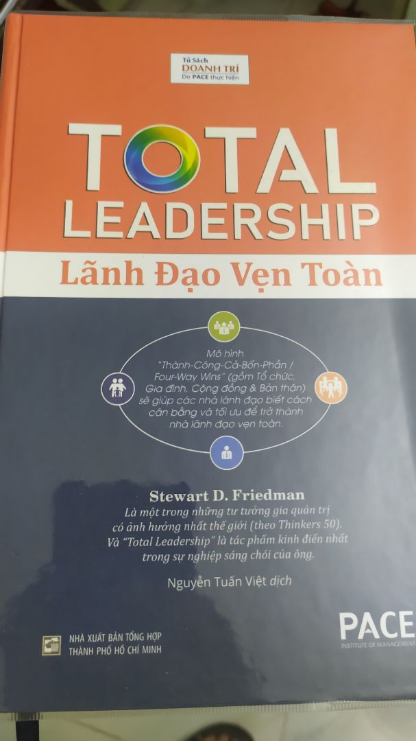 Sách về kỹ năng lãnh đạo. Sách giúp ta cân bằng các ưu tiên quan trọng của quá trình lãnh đạo,  đảm bảo không thành phần nào bị over. Mình hay mua sách của pace do dịch ổn,  chọn sách ok. Cuốn này cũng rất đáng đọc