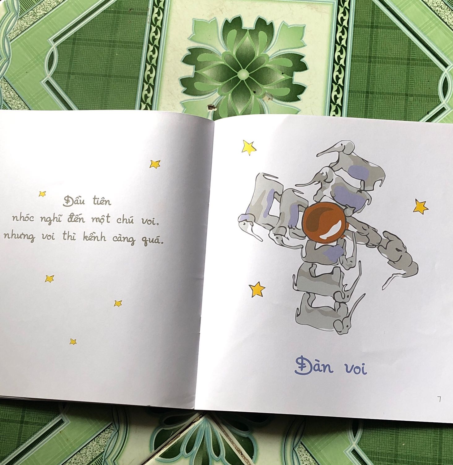 Cuốn sách dễ thương, hình vẽ hoạt hình nên các bạn nhỏ thichd, có điều giấy hoen mỏng nên dễ rách nhé!