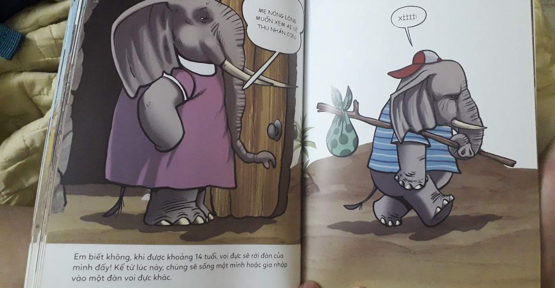 Series truyện này rất thú vị và bổ ích~~ Quyển này cung cấp các thông tin mới lạ và không kém phần dễ thương về loài voi~