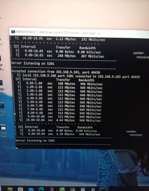 ok lắm mọi ng ạ. chỉ là dây hơi cứng. đã *** đường truyền ok như ảnh bên dưới.