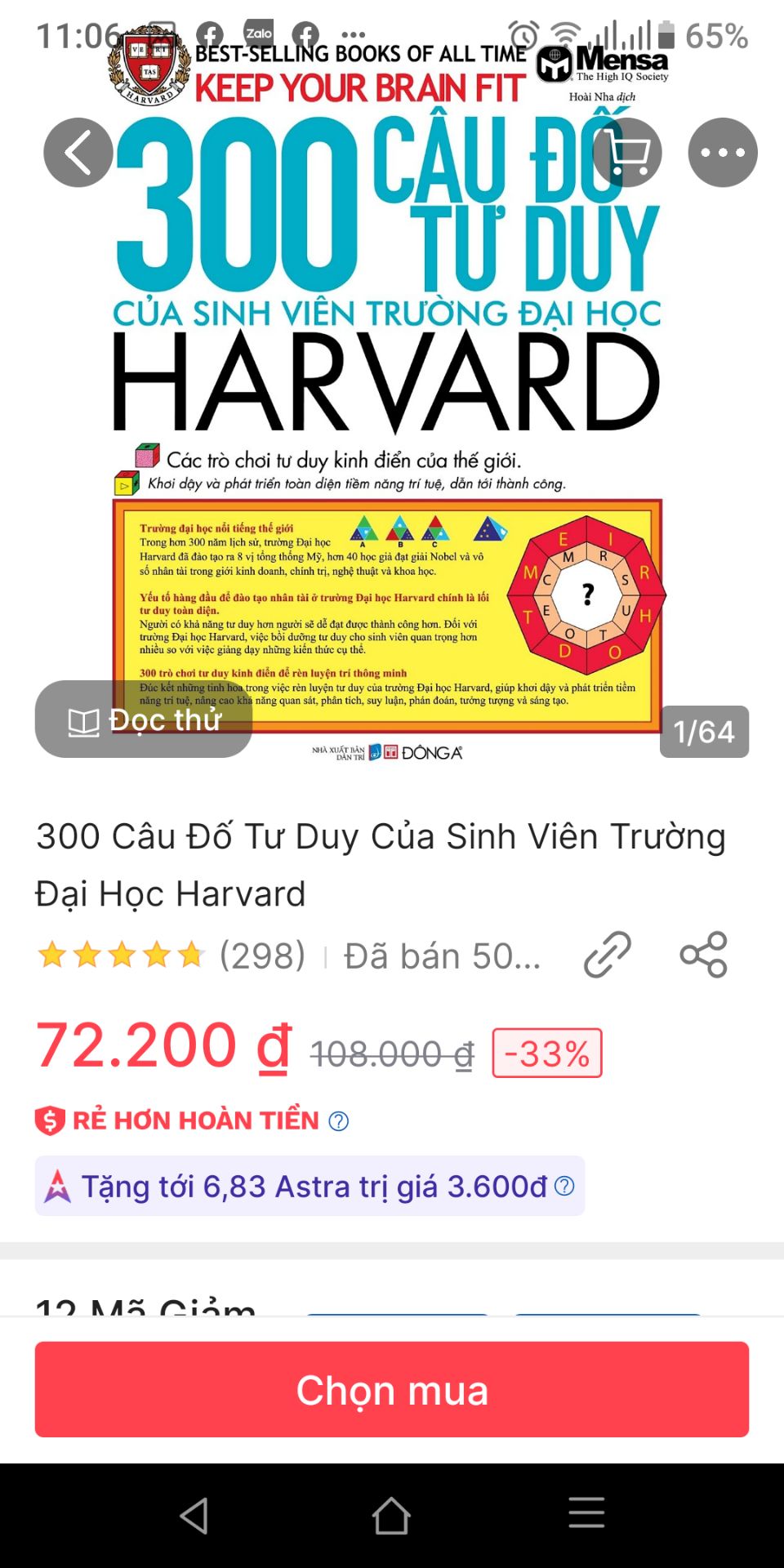 Cuốn màu trắng dễ hơn màu vàng. Nhiều câu có kiểu lặp lại. Chất lượng tương đối ổn. Ngồi giải như tập thể dục cho não. "Có thể" có bookcare thôi nha chứ tui là không có rồi á.