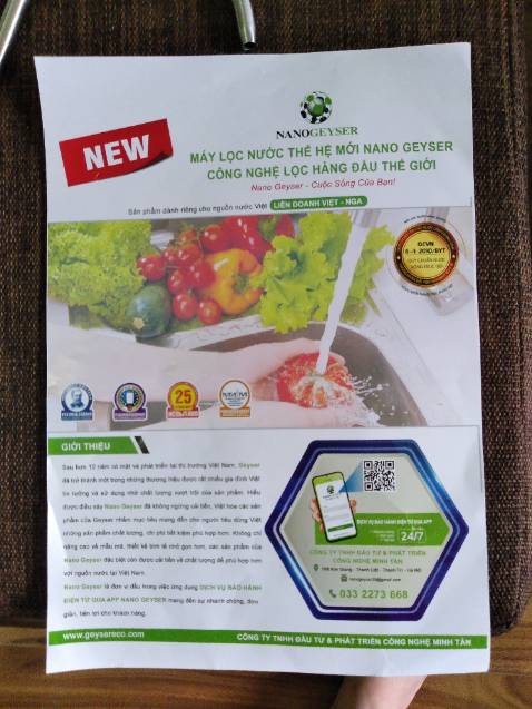 Sản phẩm nhái thương hiệu Geyser của Nga, nguồn gốc xuất xứ không rõ ràng (không có nhà sản xuất, nhập khẩu). Quá trình trả lại hàng qua Tiki quá khó khăn. Đến giờ vẫn chưa trả lại được.