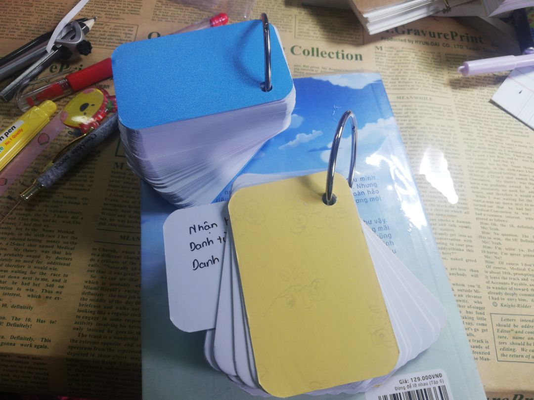 flashcard dày,viết bằng bút gel không bị lem hay dính sang mặt khác,xinh xẻo cực :333 flashcard dày,viết bằng bút gel không bị lem hay dính sang mặt khác,xinh xẻo cực :333
