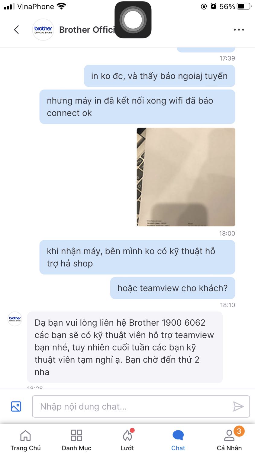 Cho 1 sao vì các lí do sau
1. Năm lần 7 lượt đặt xong bị huỷ, or để treo (đặt - huỷ  - đặt - bị treo đơn hàng … từ 9/9 đến khoảng 17/12 mới mua đc) … có thể do săn sale giá cũng rẻ hơn bt nên cần thì giao ko thì thôi. Sau đó ý kiến rất nhiều lần thì cuối cùng cũng đc htro để đặt máy. Cùng mua của brother official store trên tiki và cả app khác
2. Sau khi nhận máy in, lọ mọ mãi (mất tầm 3 ngày mới setup đc máy, kết nối máy với iphone, ipad và laptop)
3. Sau khi kết nối đc thì bị tình trạng IP tĩnh IP động nên cứ máy ngắt nghỉ j đó là ko in đc. Cần được hỗ trợ thì đội hỗ trợ chỉ làm h hành chính, ko làm tối, ko làm cuối tuần. Tôi thì đi làm h hành chính, máy in thì mua để ở nhà in bài cho con học, vậy khác j bán xong kệ mẹ khách????
4. Các trung tâm khác họ có ng đến tận nơi lắp đặt và cài đặt kết nối giúp cho khách, tiki bán online ko đến htro trực tiếp thì cần phải có hỗ trợ qua teamview chứ ko phải cái kiểu ôm con bỏ chợ, lúc đặt mua thì h nào cũng đc mà hỗ trợ thù méo cần biết khách ntn
5. Mua đc cái máy in ức chế, bực mình. Phụ nữ đã cà rốt công nghệ, lại còn kêu hướng dẫn qua đt, ko có máy in bên cạnh hướng dẫn chắc phải giỏi lắm đấy.
Khuyên bác nào muốn mua thì nên ra mediamart, giao tận nơi, support nhiệt tình…