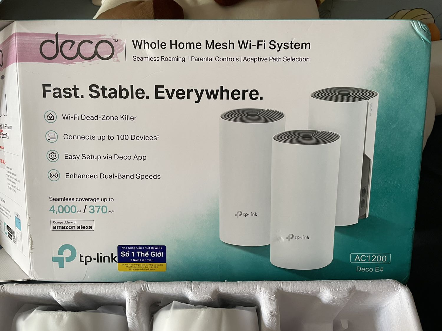 Đứng gần thì ok,  mà vô phòng cách cửa phòng với 10 bước chân thì ko mượt lắm, ứng dụng dễ cài, hàng đẹp, đủ phụ kiện, đóng gói cẩn thận