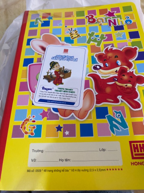 Vở tập đẹp,giấy dày,viết rất đẹp,viết hết sẽ mua tiếp