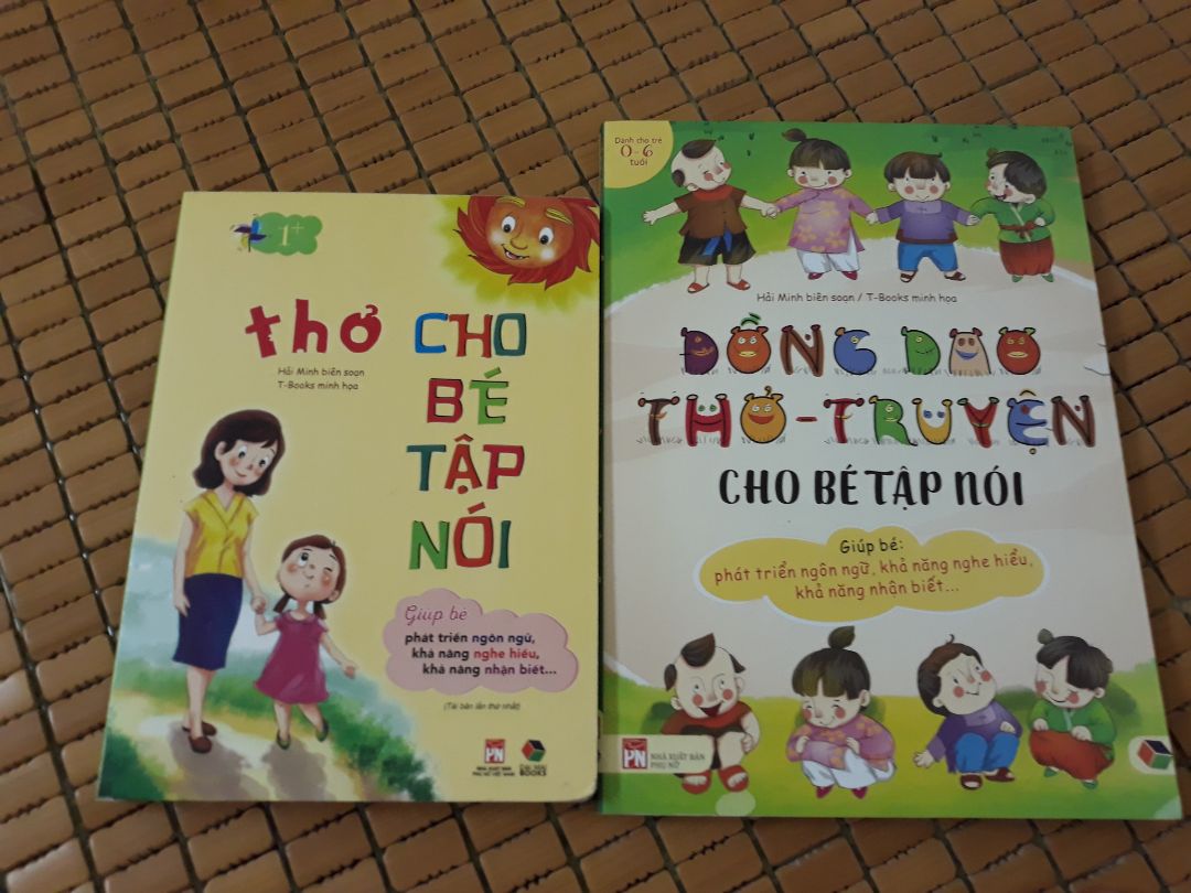 Sách chất lượng tốt, chữ to, hình đẹp, đóng gói kĩ càng. Nên MUA 1 TRONG 2 quyển cho con. Vì nội dung của tất cả thơ trong quyển THƠ CHO BÉ TẬP NÓI trùng khớp với ĐỒNG DAO - THƠ - TRUYỆN CHO BÉ TẬP NÓI.