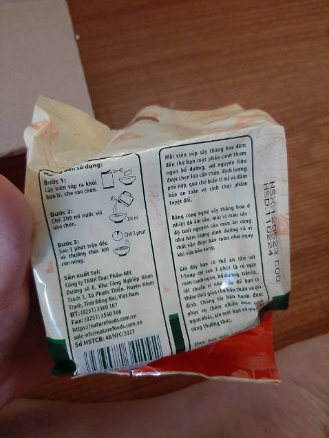 Đã nhận được sản phẩm