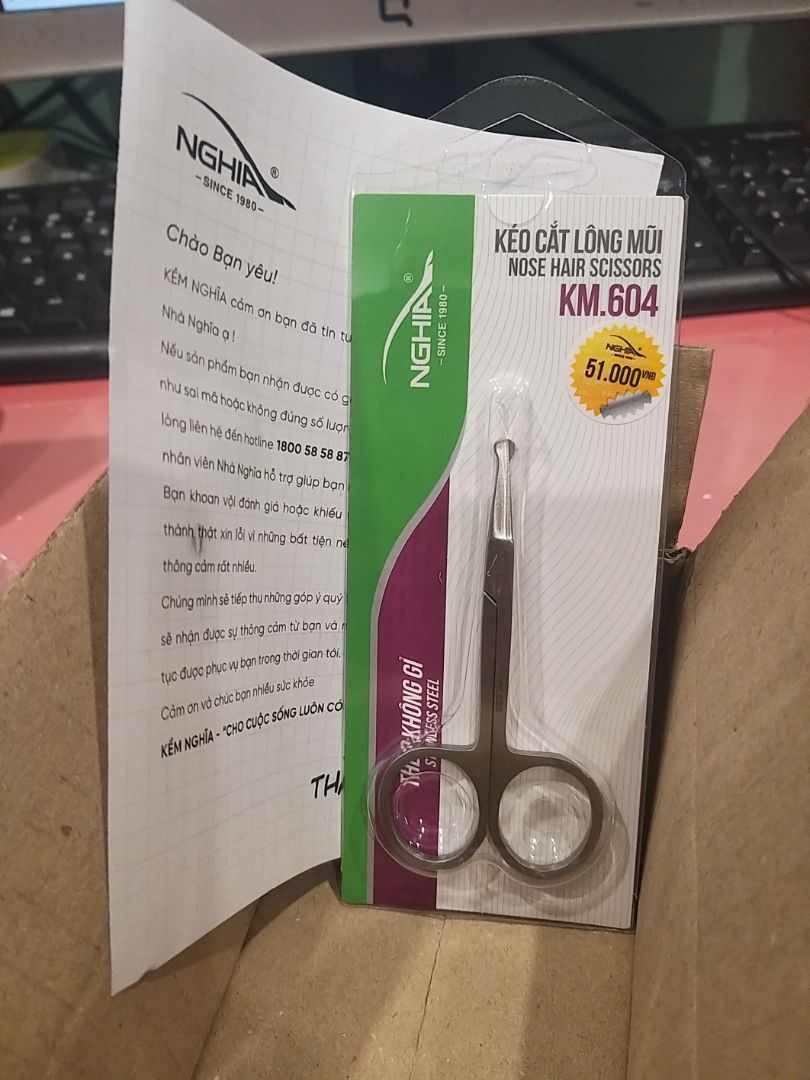 Hàng đóng gói cẩn thận, giao hàng nhanh hơn so với dự kiến. Kềm Nghĩa  luôn xứng đáng là thương hiệu danh tiếng không chỉ bởi chất lượng sản phẩm mà còn cả ở cách chăm sóc khách hàng.