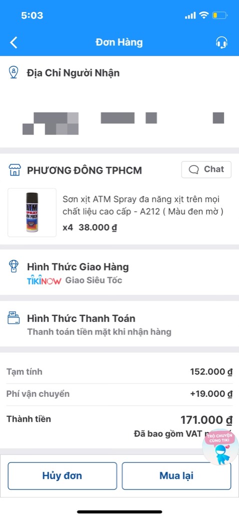 Giao hàng nhanh, lên màu đúng