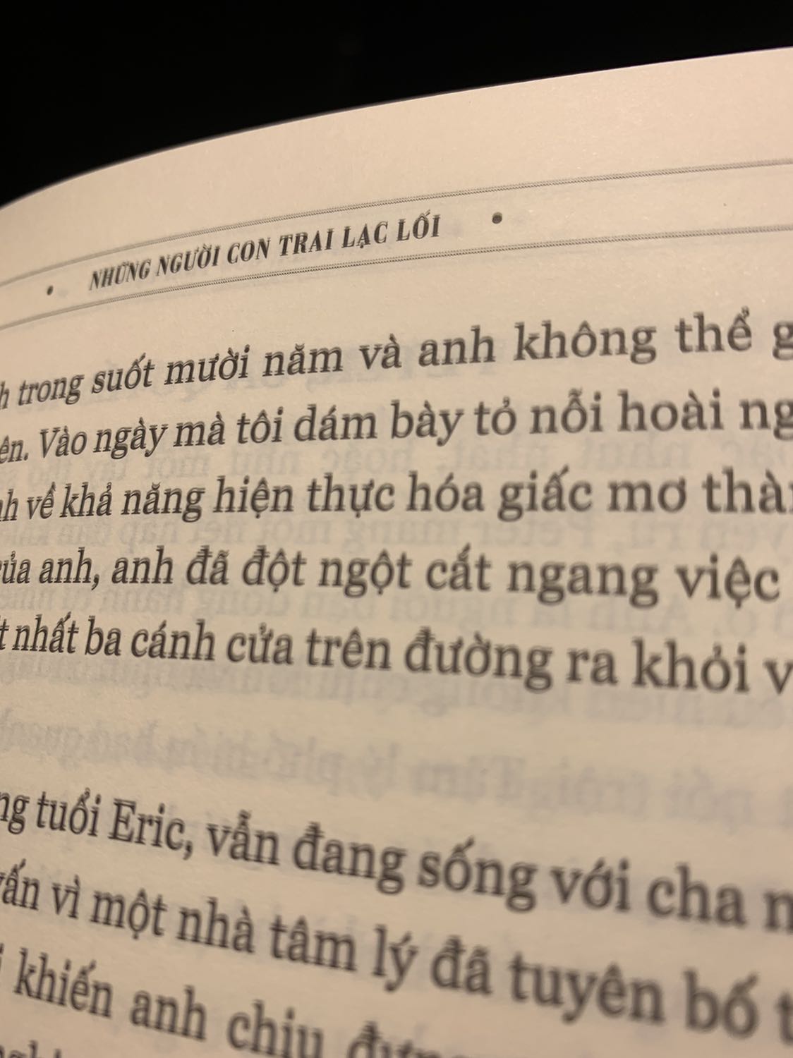 Nội dung rất hay. Cho những ng có quá khứ k tốt với cha mẹ độc hại
Sách in nhiều trang bị nhoè, đọc rất khó chịu Nội dung rất hay. Cho những ng có quá khứ k tốt với cha mẹ độc hại
Sách in nhiều trang bị nhoè, đọc rất khó chịu