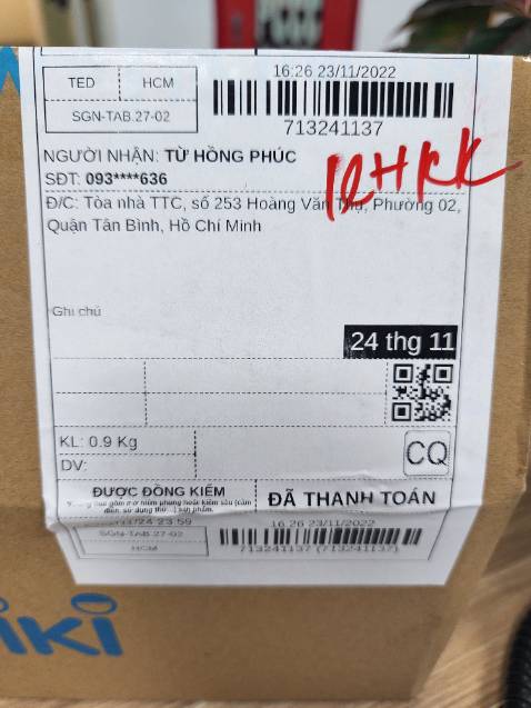 Giao hàng nhanh kịp thời, sản phẩm đóng gói cẩn thận, bao bị còn nguyên vẹn đảm bảo chất lượng.