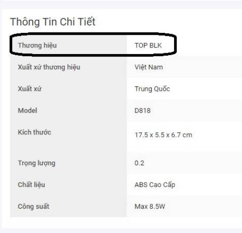 - Hàng giao không phải của hiệu TOP BLK như trên hình.
- Shop không hề phản hồi về thắc mắc của mình.
- Yêu cầu trả hàng qua tiki thì Anphatech bảo không thu hồi, còn nói là hàng giao đúng theo mô tả, và không có phần nào mô tà là có logo, vậy mà cũng nói được, bó tay.
- Tiki nên xử lý tốt hơn để bảo vệ khách hàng.