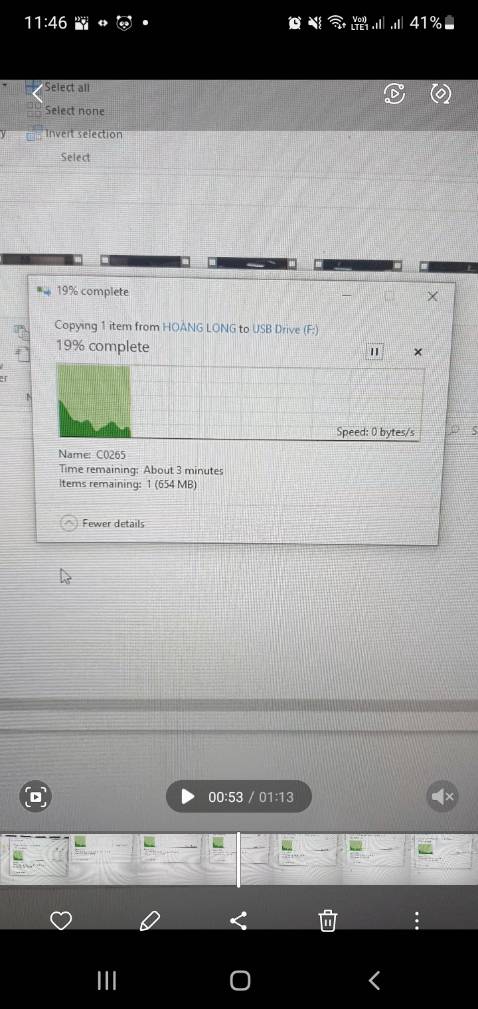 Mình dùng để copy video mà nó drop xuống không và đơ rất lâu.

Thấy 5sao đặt hẳn 2 cái rồi thất vong