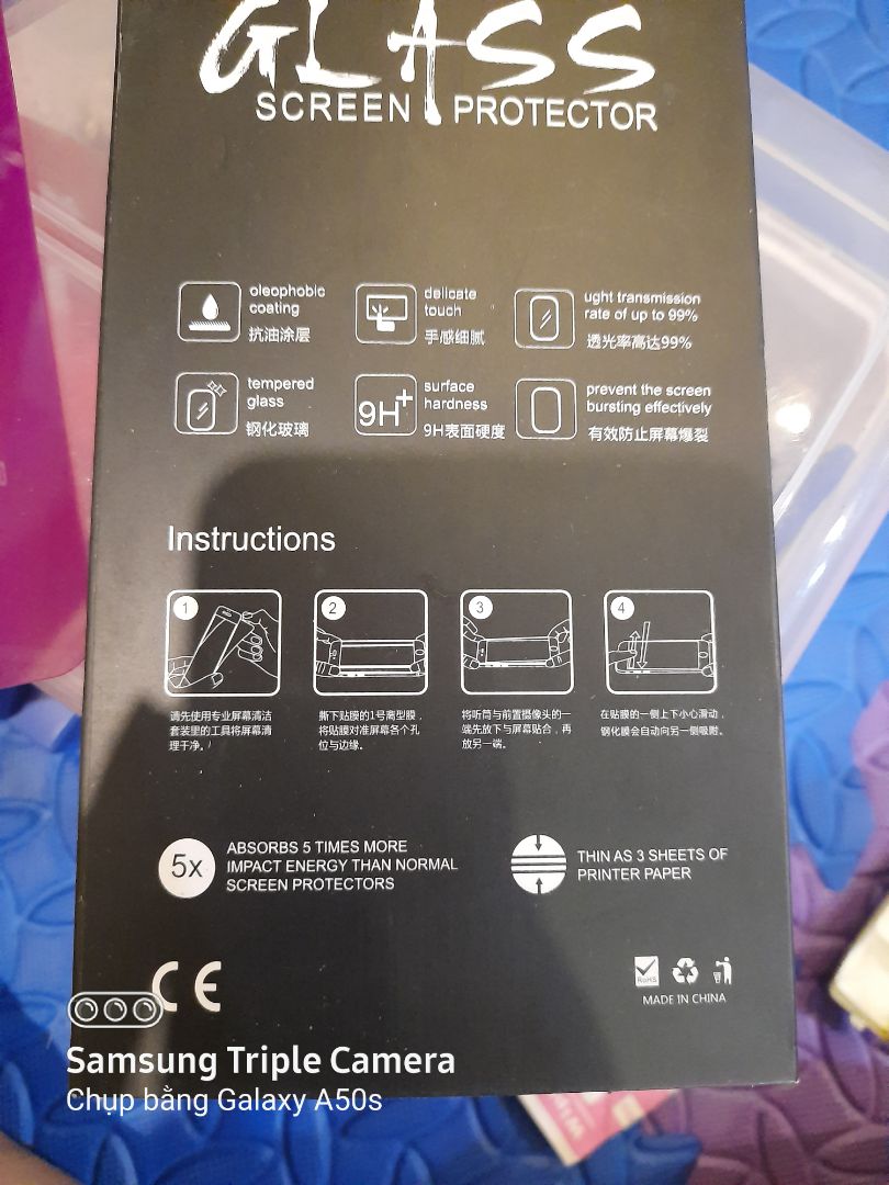 chất lượng không đúng như mong đợi. 
cảm nhận được độ trong nhưng không thể mở khóa bằng vân tay được. không được nhạy với bàn phím. trong mục giới thiệu là có thể mở khóa bằn vân tay . hơi thất vọng