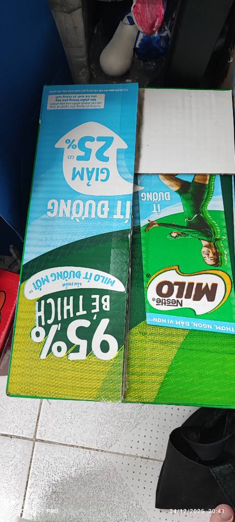 Giao hàng nhanh chóng, sữa milo uống rất thik, còn dc tặng túi