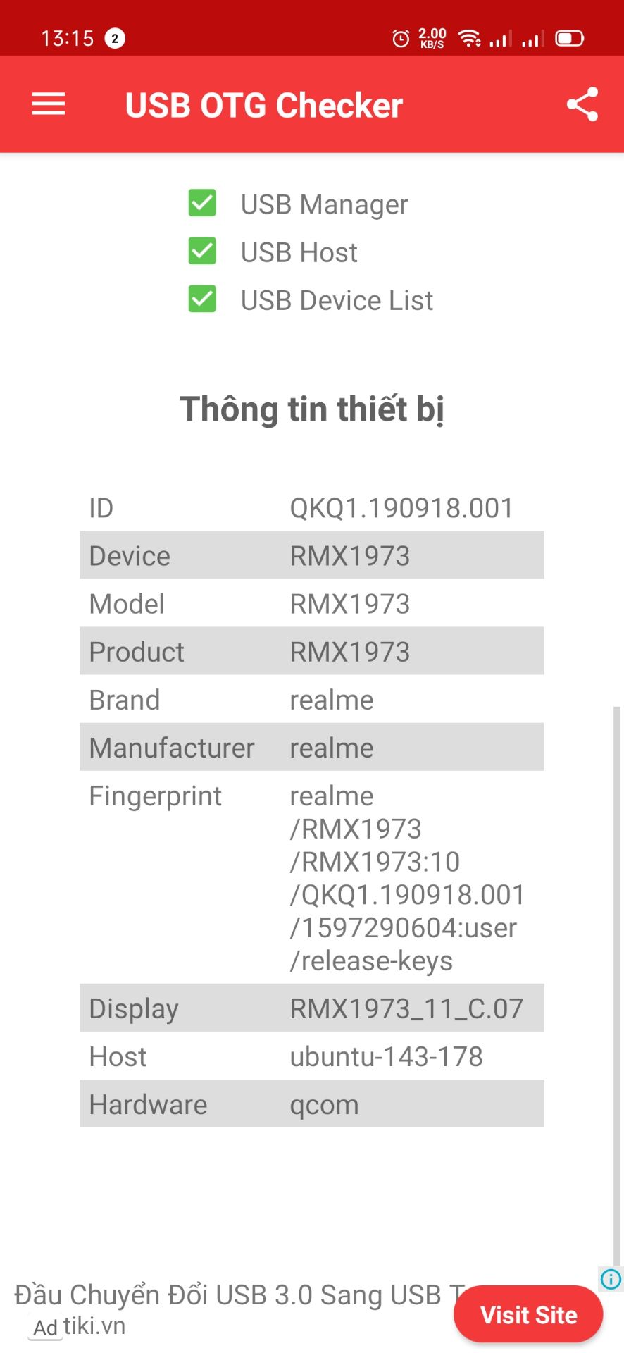 Thiết bị ghi rõ là OTG, nhưng khi gắn vào điện thoại  thì lại không nhận bất kỳ thiết bị ngoại vi nào của mình (như là chuột, gamepad, keyboard).
Nhờ Tiki thông báo lại nhà bán hàng để kiểm tra lại, hoặc đổi sản phẩm đúng hơn giúp mình nhé. Thiết bị ghi rõ là OTG, nhưng khi gắn vào điện thoại  thì lại không nhận bất kỳ thiết bị ngoại vi nào của mình (như là chuột, gamepad, keyboard).
Nhờ Tiki thông báo lại nhà bán hàng để kiểm tra lại, hoặc đổi sản phẩm đúng hơn giúp mình nhé.