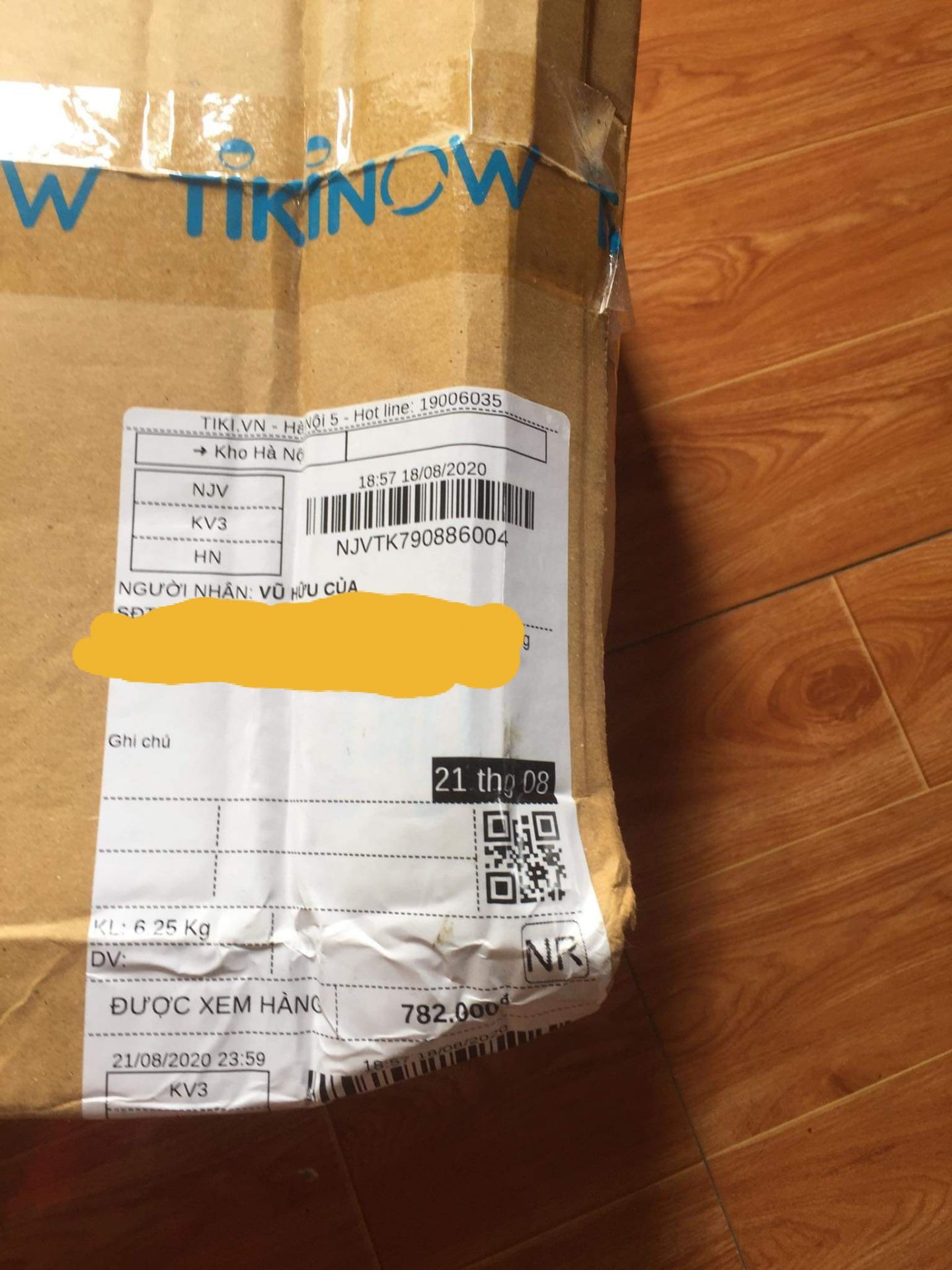 Mình đã nhận được hàng, mùi thơm nhẹ dễ chịu