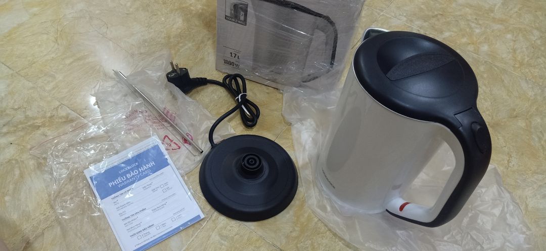 Giao hàng nhanh, đóng gói cẩn thận, giấy bảo hành đầy đủ. ấm đun nhanh sôi. Khá hài lòng về chất lượng