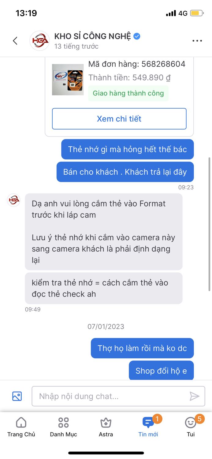 Mua 10 cái mà hỏng mất 2c , đề nghị shop đổi lại, khách lấy rồi lại trả