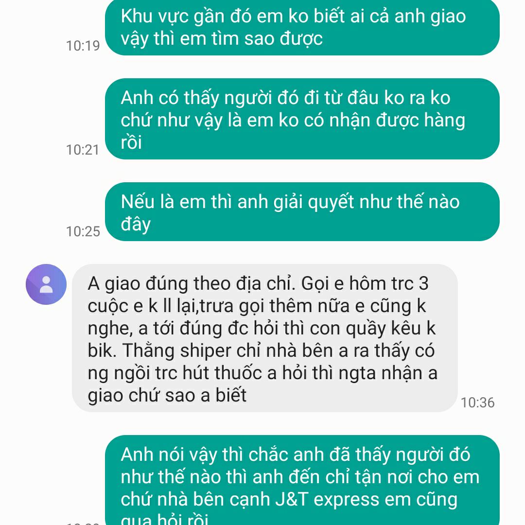 hàng giao đưa cho người lạ